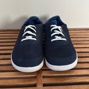 OLUKAI Moku Pae Men’s Boat/Casual Shoes - Trench Blue / Off White